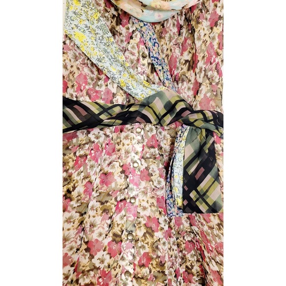 Anthropologie BEGUILE by Bryan‎ Lars Size 6 Dress Ruffle Drape Coquette Gypsy - Picture 4 of 6